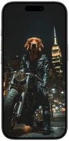 Urban Rider – Custom Pet Biker Wallpaper